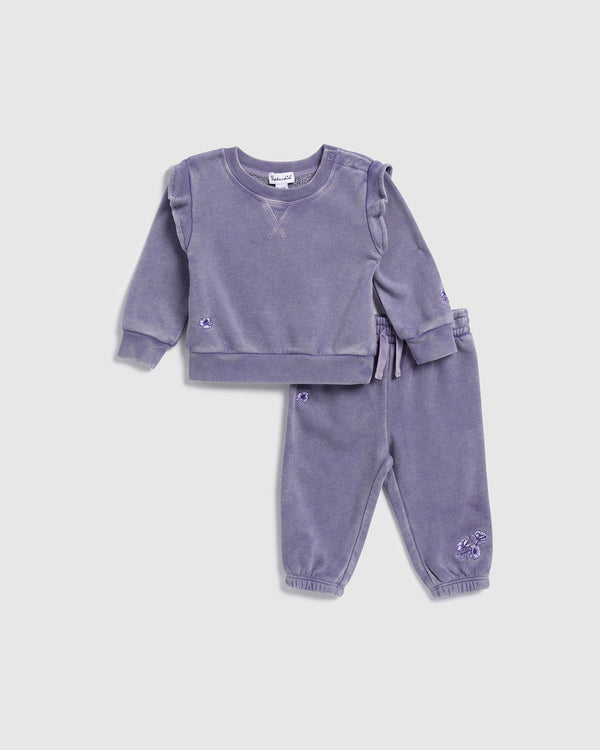 splendid Infant Girl Floral Haze Sweatshirt Set