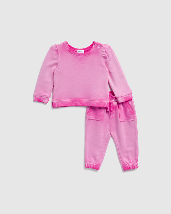 splendid Infant Girl Pretty in Pink Jogger Set