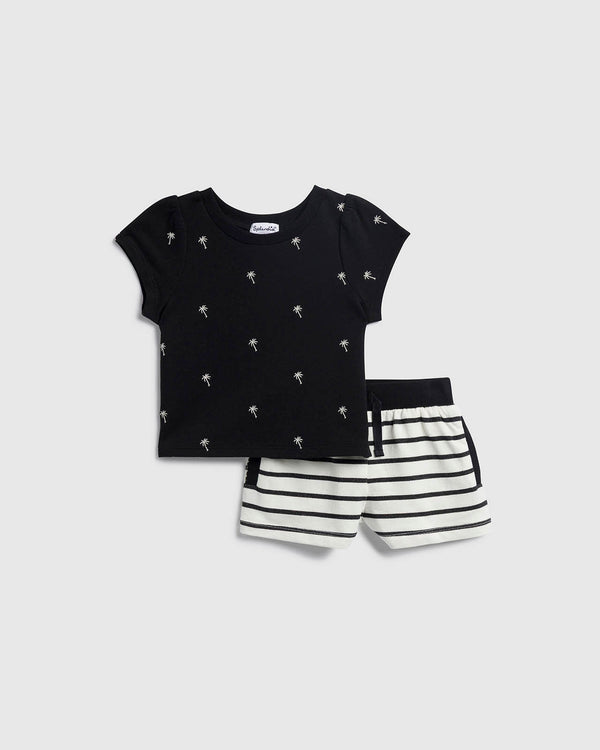 splendid Infant Girl Pretty Palm Tree Set