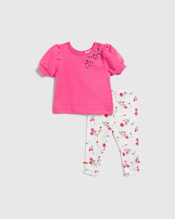 splendid Infant Girl Rose Legging Set