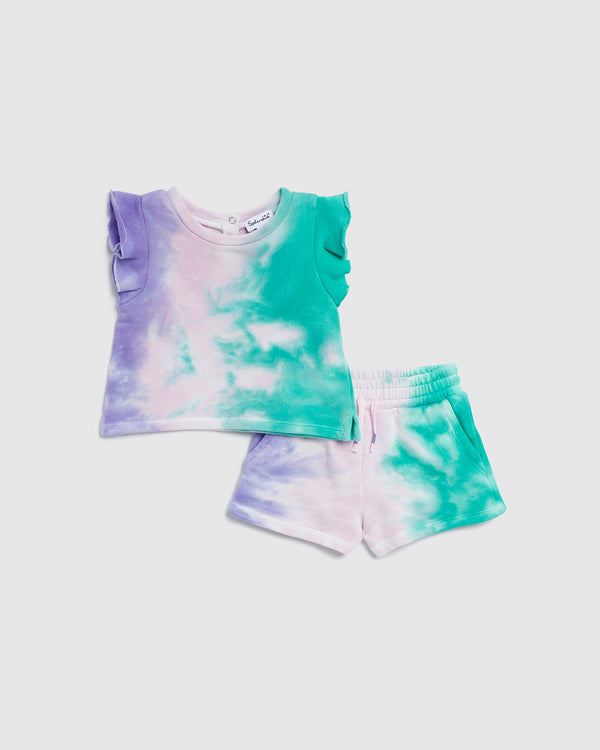 splendid Infant Girl Snow Cone Tie Dye Set