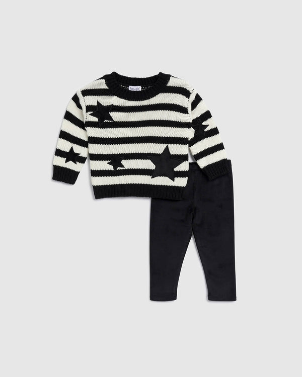 splendid Infant Girl Stripes & Stars Sweater Set