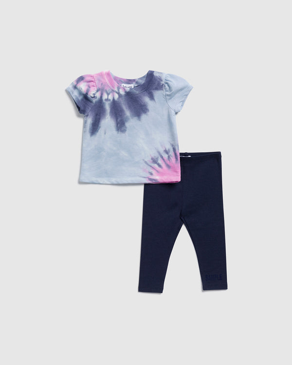 splendid Infant Girl Tie Dye Top Set