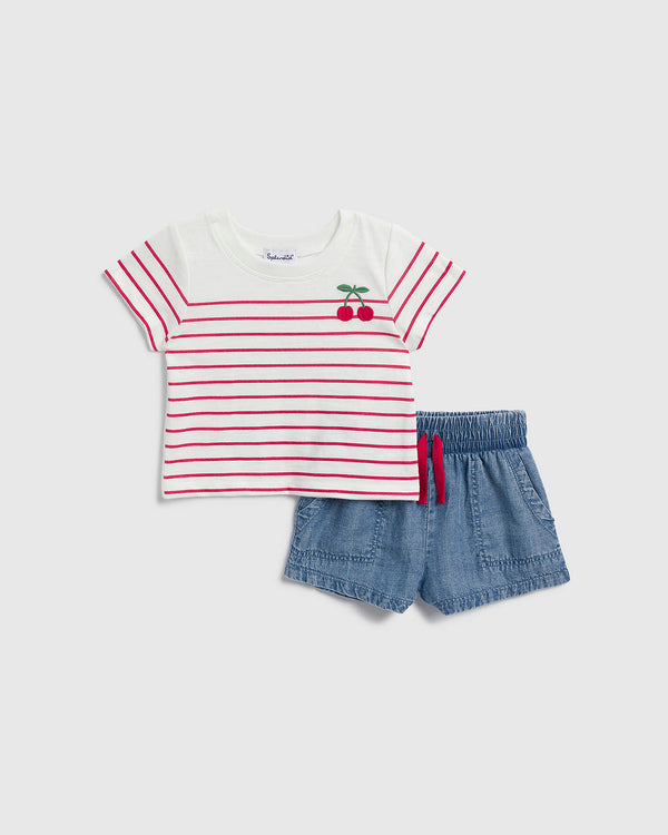 splendid Infant Girl Very Cherry Set