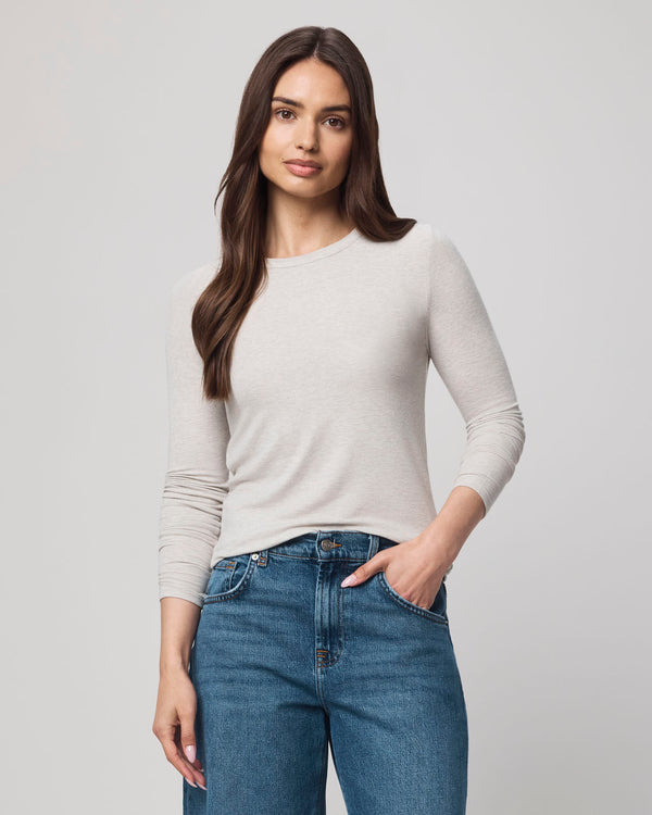 Splendid Isabella Eyelash Shimmer Long Sleeve Tee