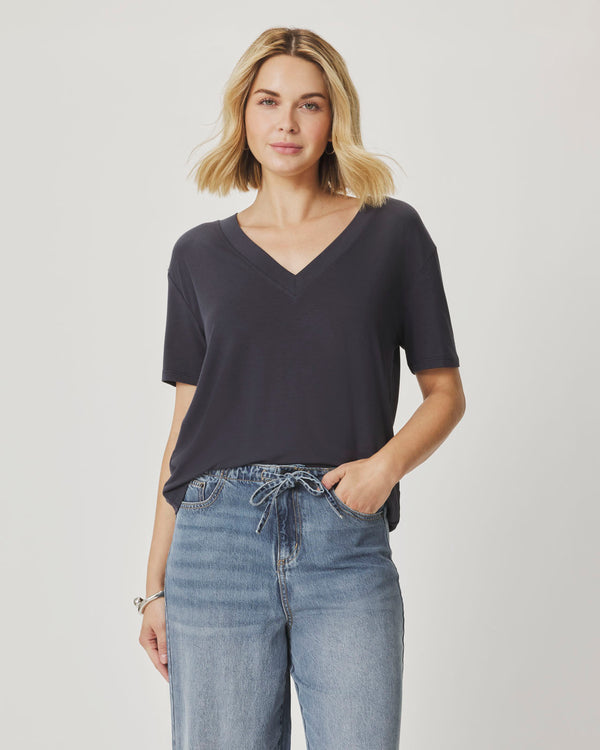 splendid Kacey Bamboo Blend V-Neck Tee