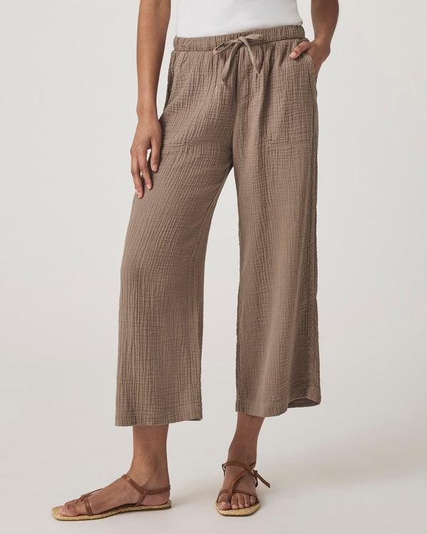 Splendid Kit Gauze Crochet Palazzo Pant
