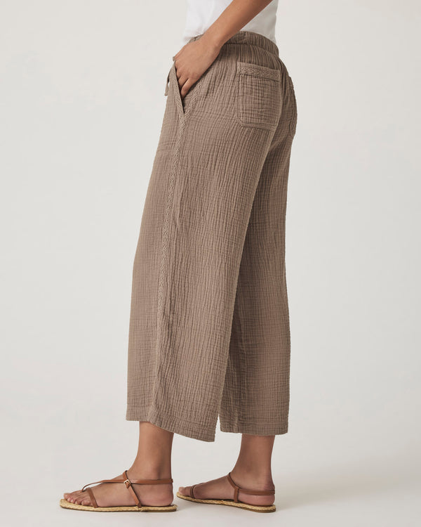 Splendid Kit Gauze Crochet Palazzo Pant