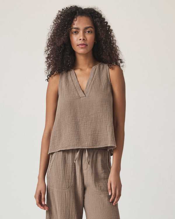 splendid Kit Gauze V-Neck Tank