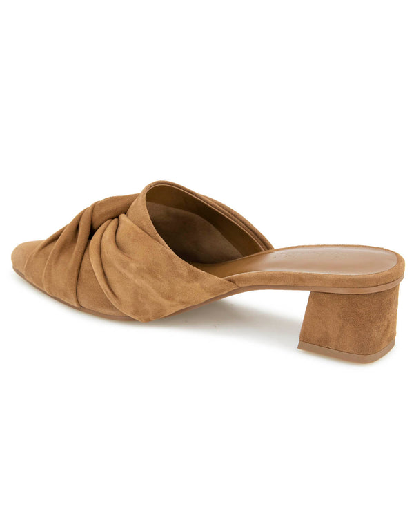 Splendid Lanis Suede Mule In Caramel