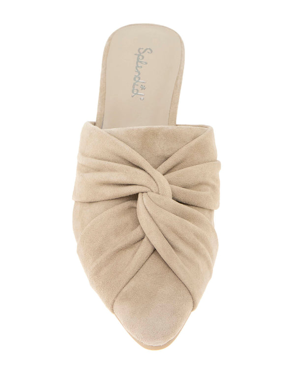 Splendid Lanis Suede Mule In Moonstone