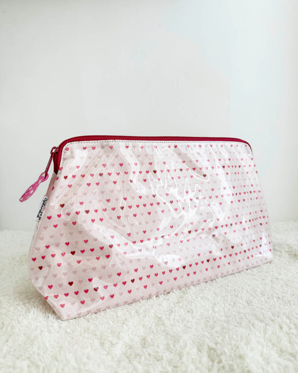 splendid Large Tiny Hearts Makeup Bag
