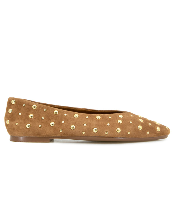Splendid Latouche Studded Flat In Caramel