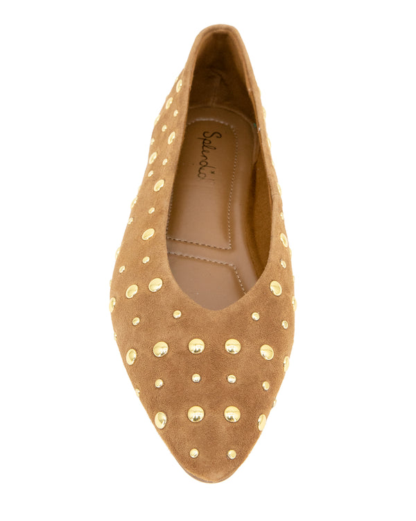 Splendid Latouche Studded Flat In Caramel