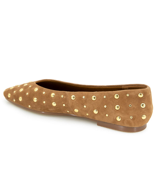 Splendid Latouche Studded Flat In Caramel