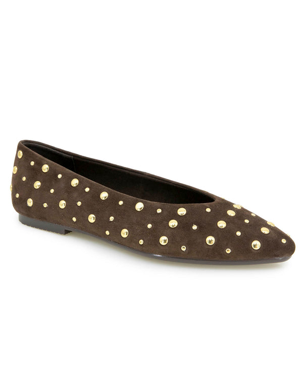 splendid Latouche Studded Flat in Spice