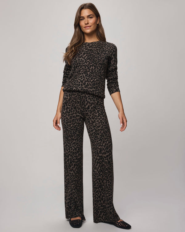 Splendid Leopard Lounge Sweater Pant