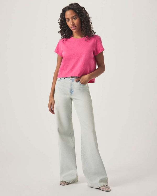Splendid Light Wash Slim Palazzo Jean