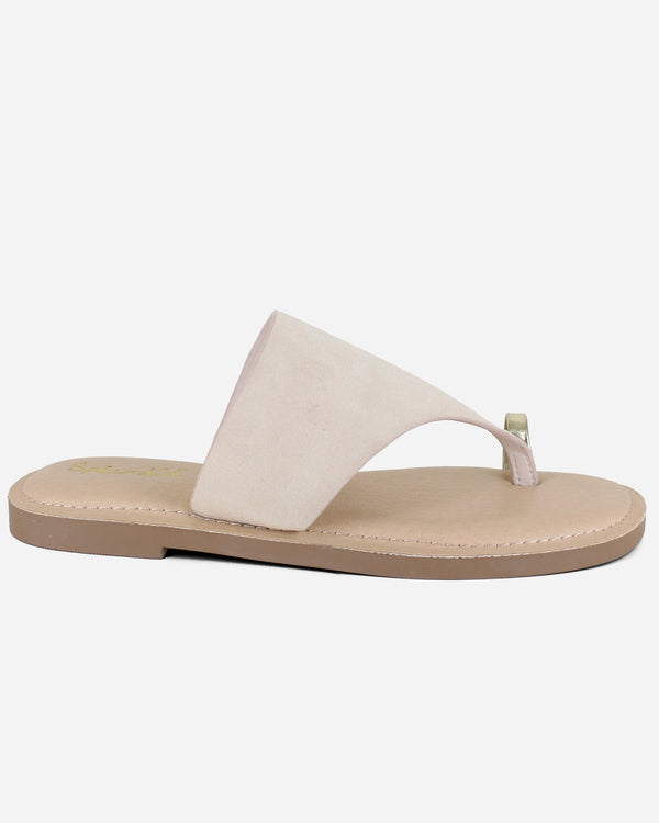 Splendid Lily Suede Sandal In Oatmeal