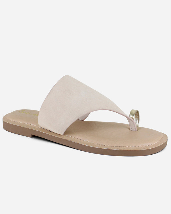 splendid Lily Suede Sandal in Oatmeal