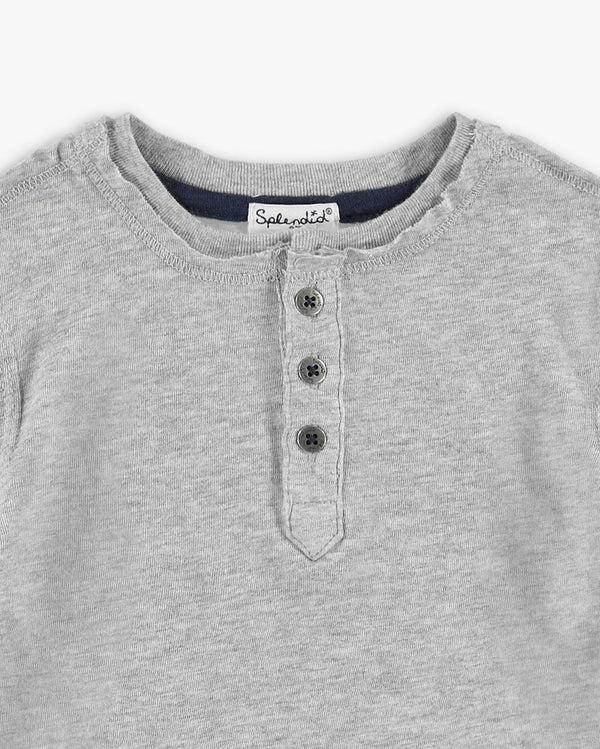 Splendid Little Boy Long Sleeve Henley Top
