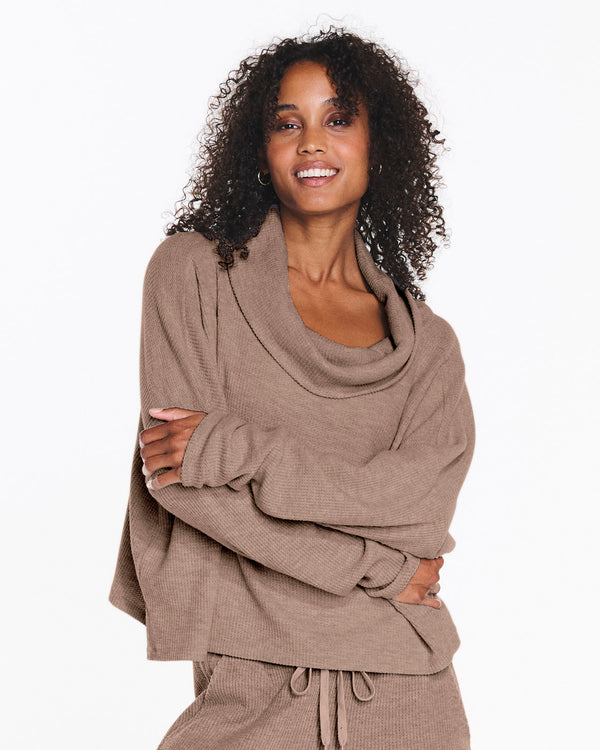 Splendid London Lounge Drape Top