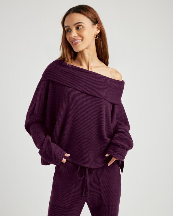 splendid London Lounge Drape Top