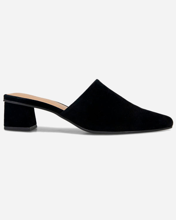 Splendid Lorelei Suede Mule Slide In Black