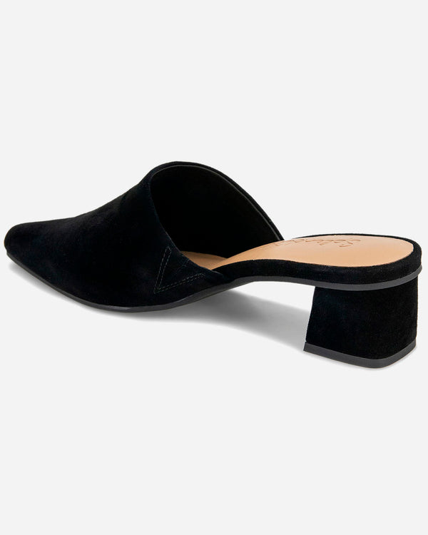 Splendid Lorelei Suede Mule Slide In Black