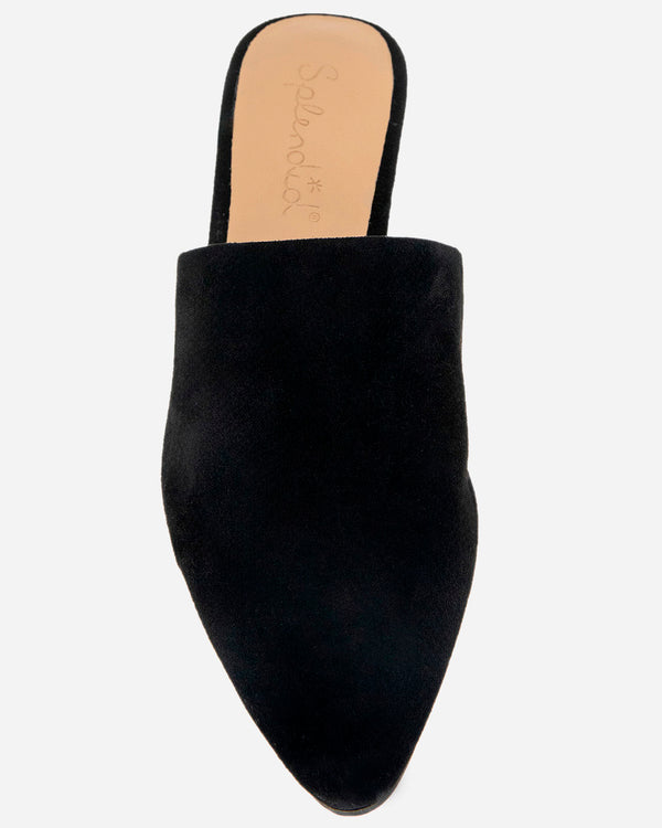 Splendid Lorelei Suede Mule Slide In Black