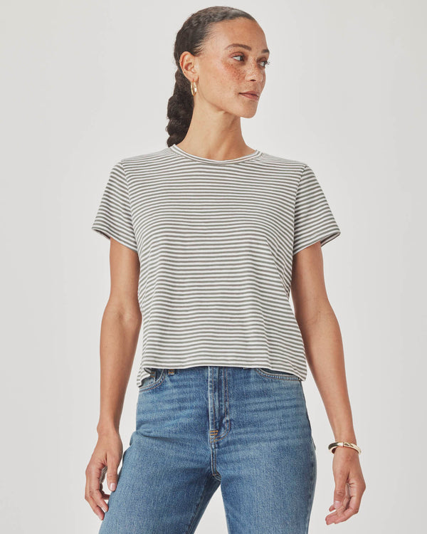 Splendid Louisa Short Sleeve Stripe Tee