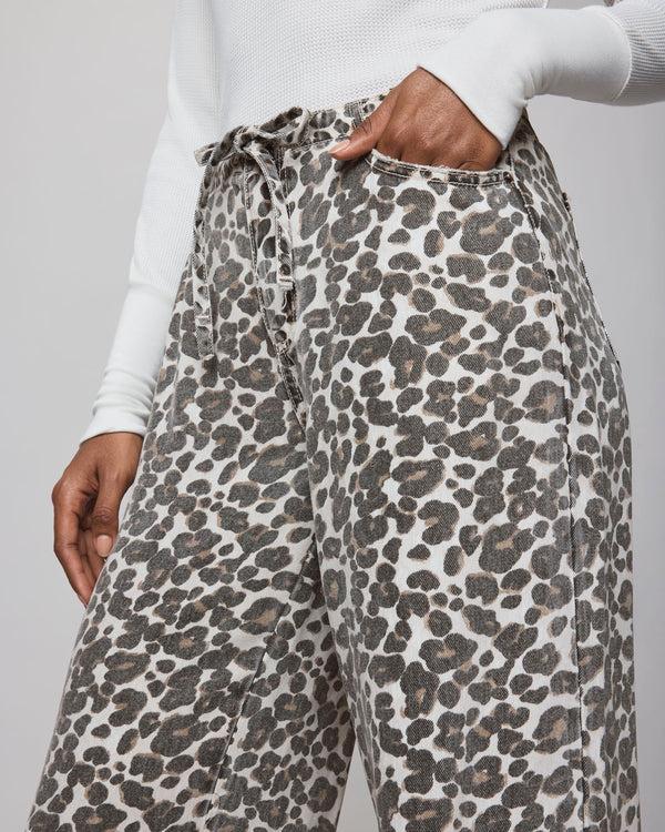 Splendid Lounge Denim Leopard Pant