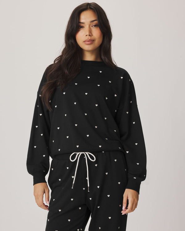 Splendid Love Lounge Embroidered Pullover