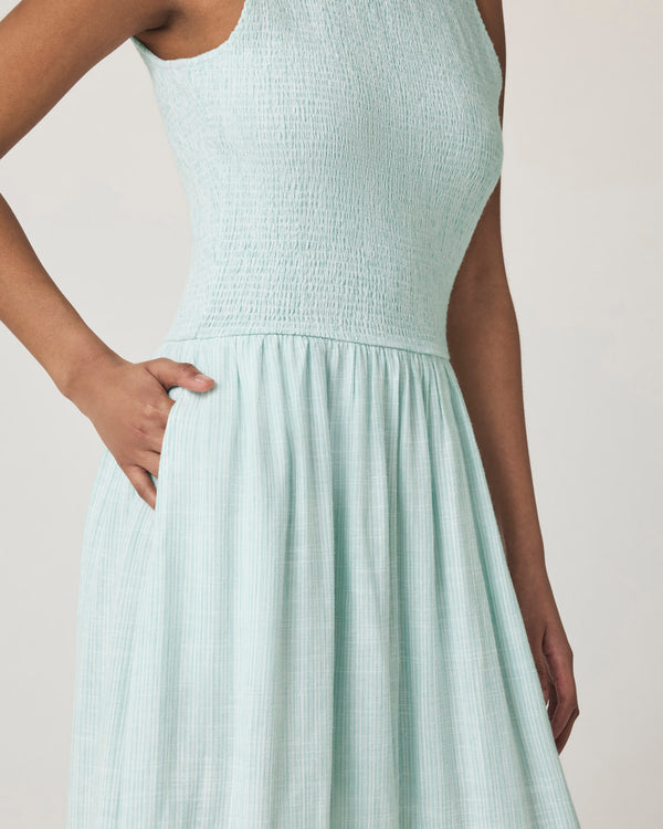 Splendid Malibu Stripe Smocked Dress