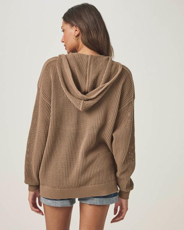 Splendid Nala Zip Up Sweater Hoodie