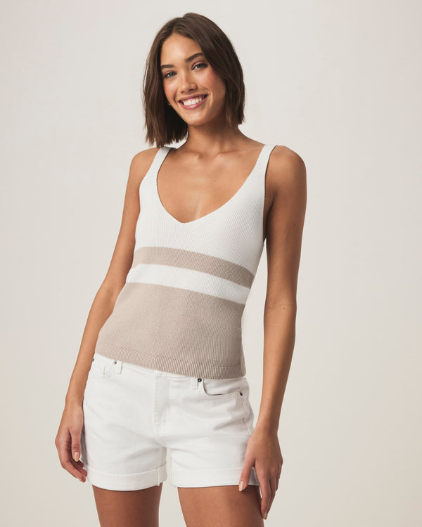 Splendid Octavia Block Stripe Sweater Tank