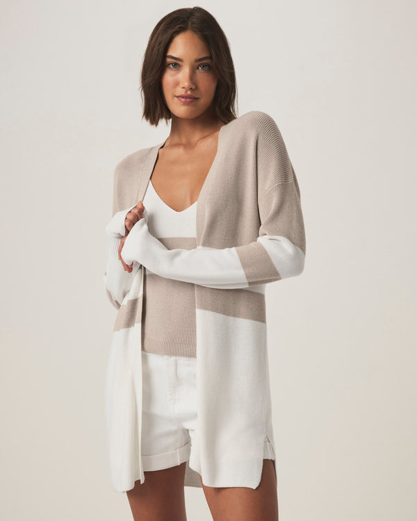 Splendid Octavia Stripe Open Cardigan