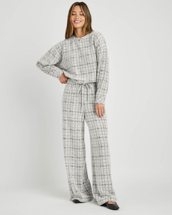 Splendid Penny Tweedy Plaid Pant