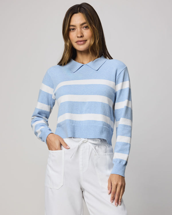 splendid Phoebe Polo Stripe Sweater