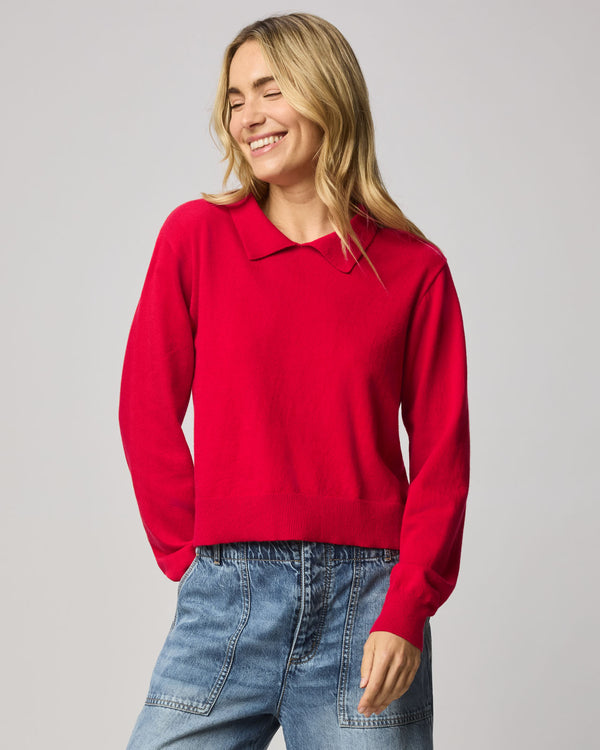 Splendid Phoebe Polo Sweater