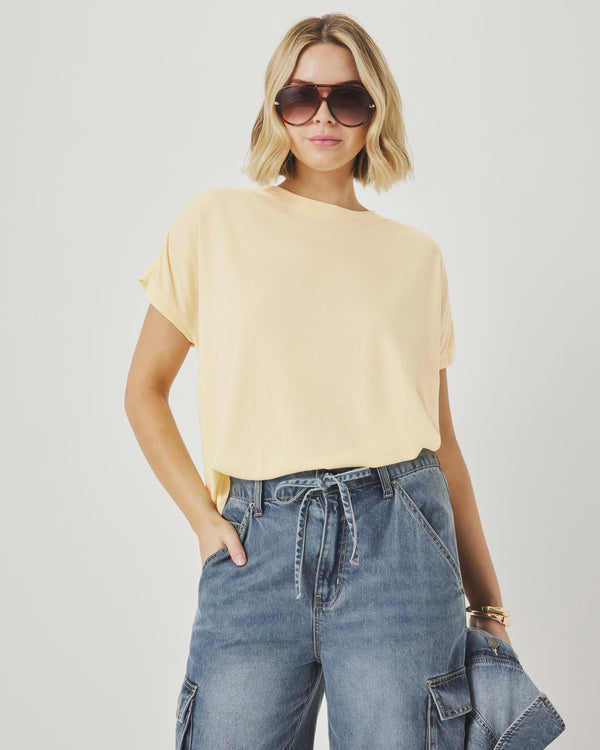 splendid Rebecca Shirred Tee