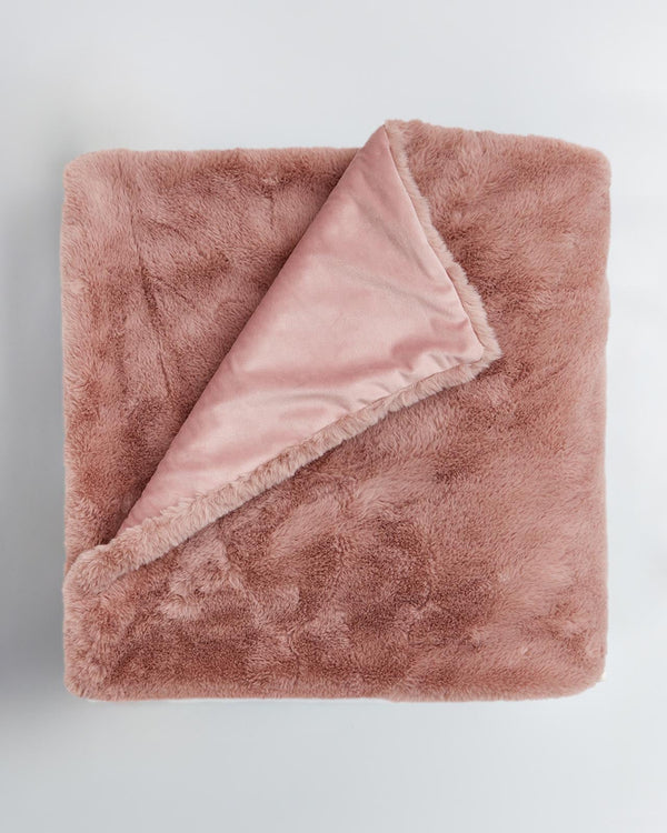 Splendid Riley Faux Fur Throw Blanket