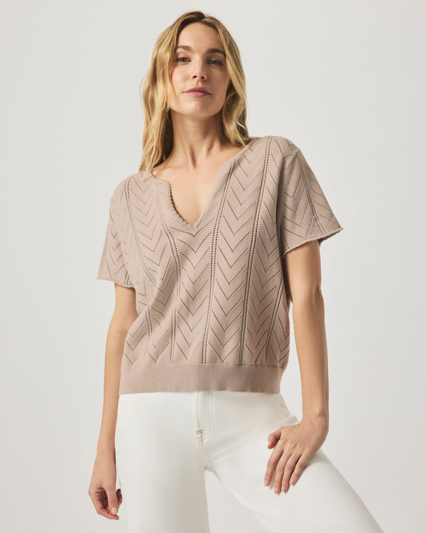 Splendid Sabrina Pointelle Sweater