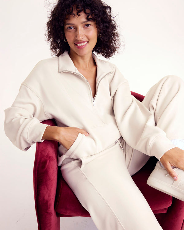 Splendid Scubasoft Quarter-Zip Sweatshirt