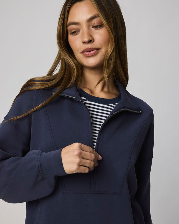 Splendid Scubasoft Quarter-Zip Sweatshirt