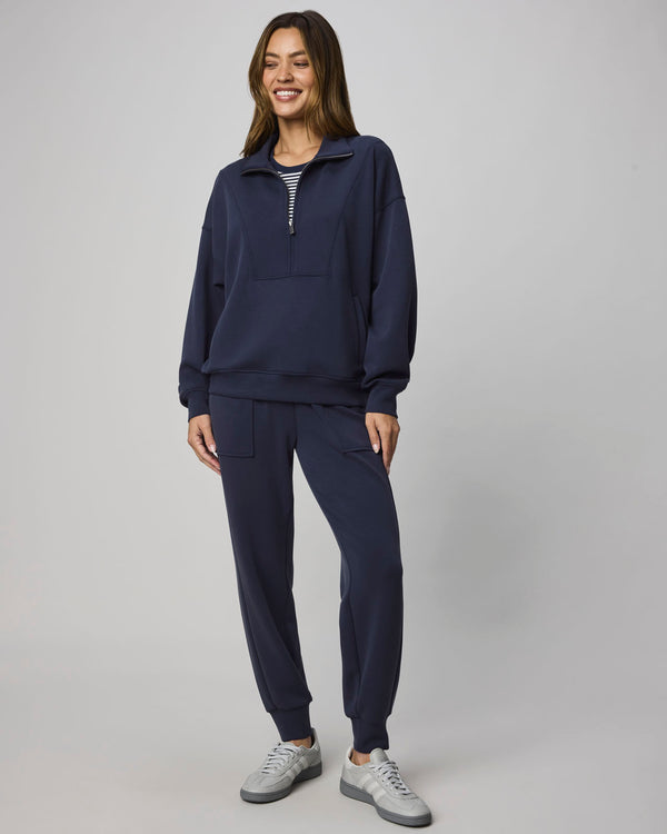 Splendid Scubasoft Quarter-Zip Sweatshirt
