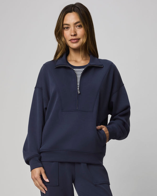 splendid Scubasoft Quarter-Zip Sweatshirt