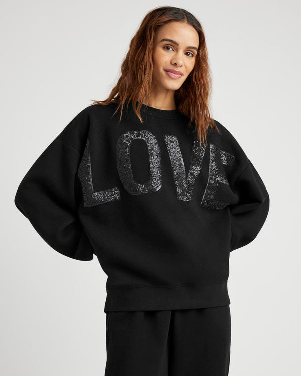 splendid Sequin Fleece Sweatshirt