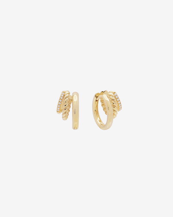 splendid Shashi Charlee Triple Huggie Earring