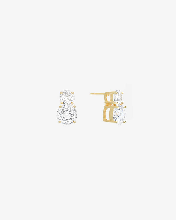 splendid Shashi Double Solitaire Earring